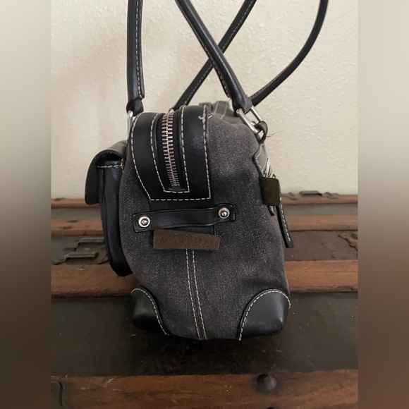 Dooney & Bourke anniversary signature double pocket satchel handbag purse ~ - Picture 7 of 12